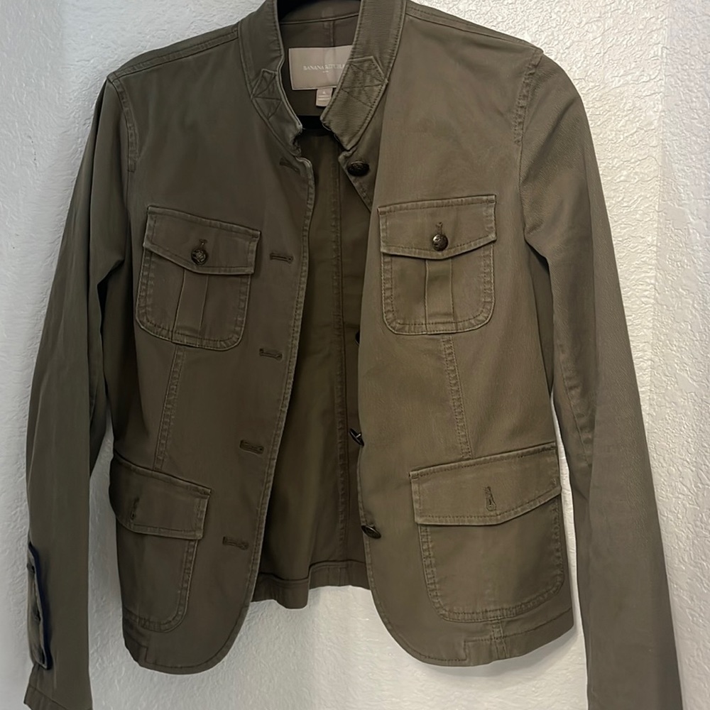 Banana Republic army green blazer
